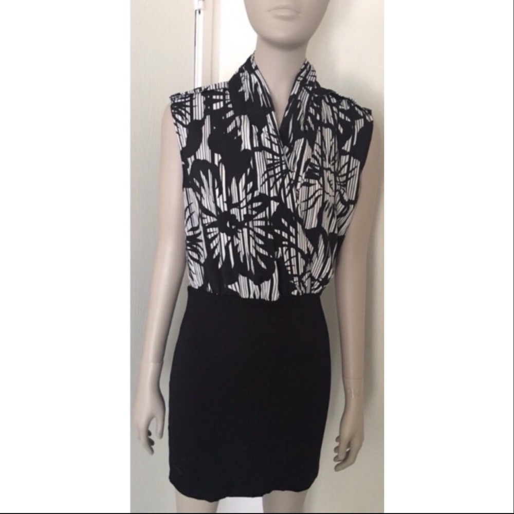 Forever 21 Black & White Floral Dress